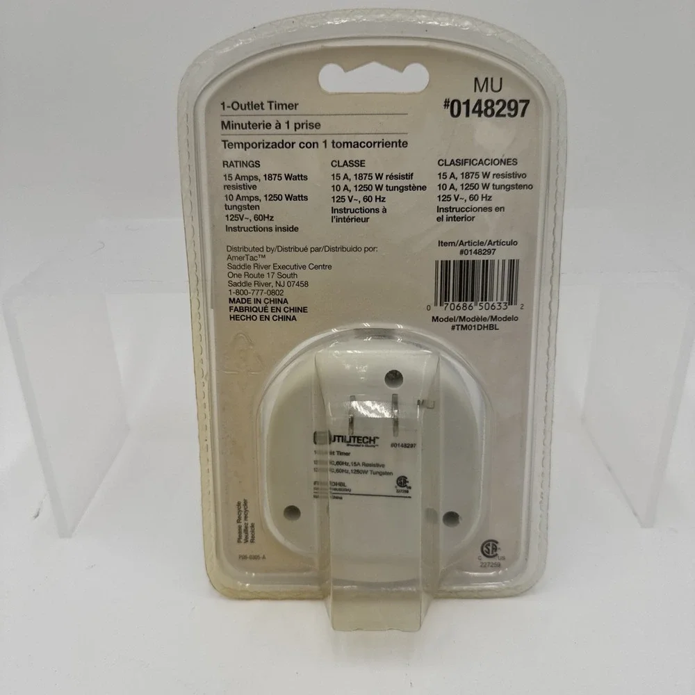 Utilitech 1-Outlet‎ 24 Hour Timer #0148297